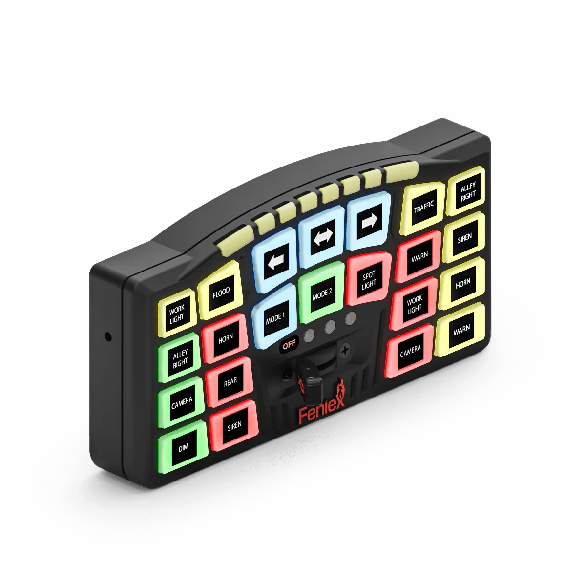 Feniex SynQ-S Full-Size Control Head – 22 Button Controller.