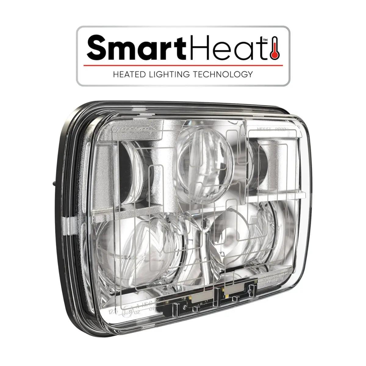 J.W. Speaker 8910 Evolution 2 5x7 Heated LED Headlight – Dual Burn.