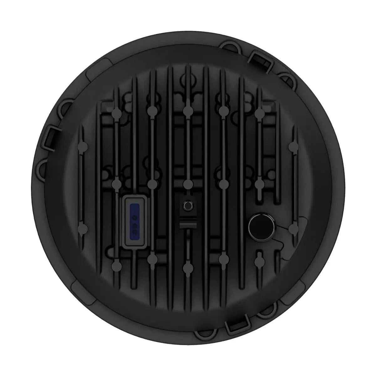 J.W. Speaker Model 8730 Shallow 7″ Round LED Headlights – Black, Heated, High/Low Beam (Pair, 12–24V).
