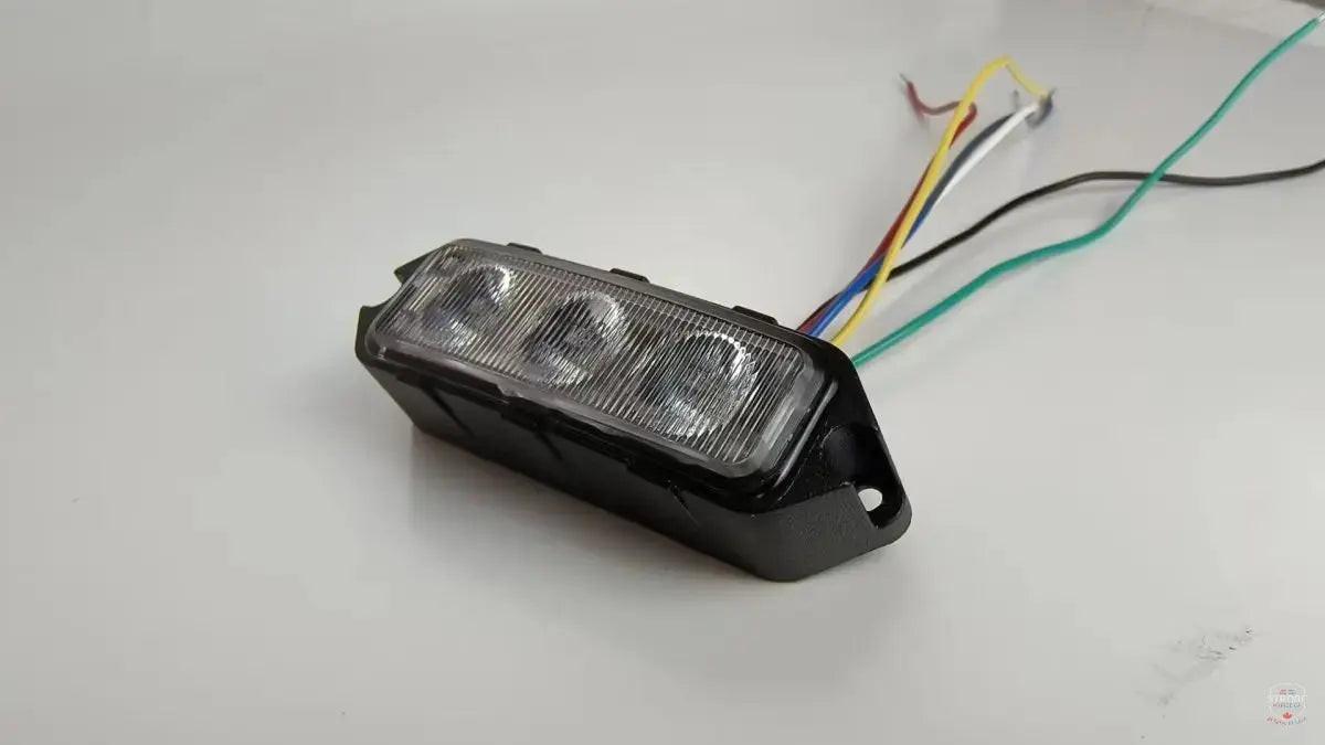 PatrolSM Mini Duo (Amber/White) – Surface Mount LED Warning Light.