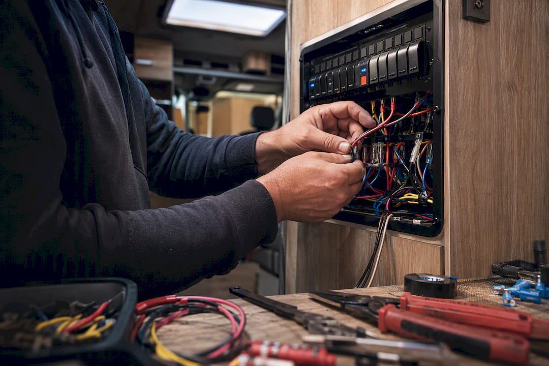 Hands wiring vehicle switch panel