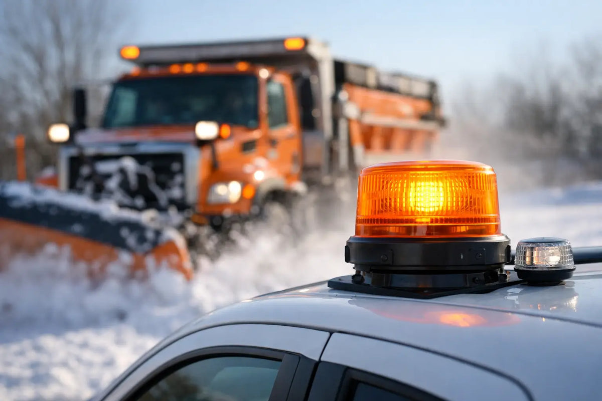 Municipal Snow Plow Beacons That Hold Up