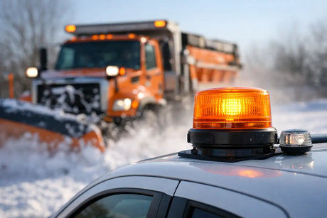 Municipal Snow Plow Beacons That Hold Up