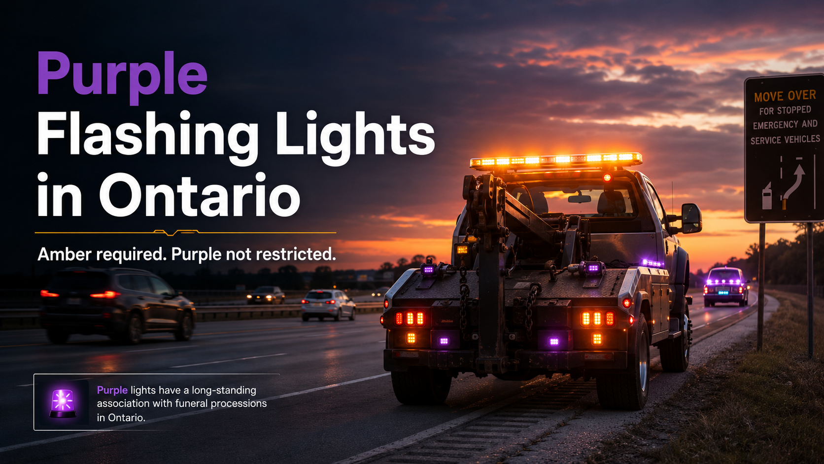 Are Purple Flashing Lights Legal in Ontario?