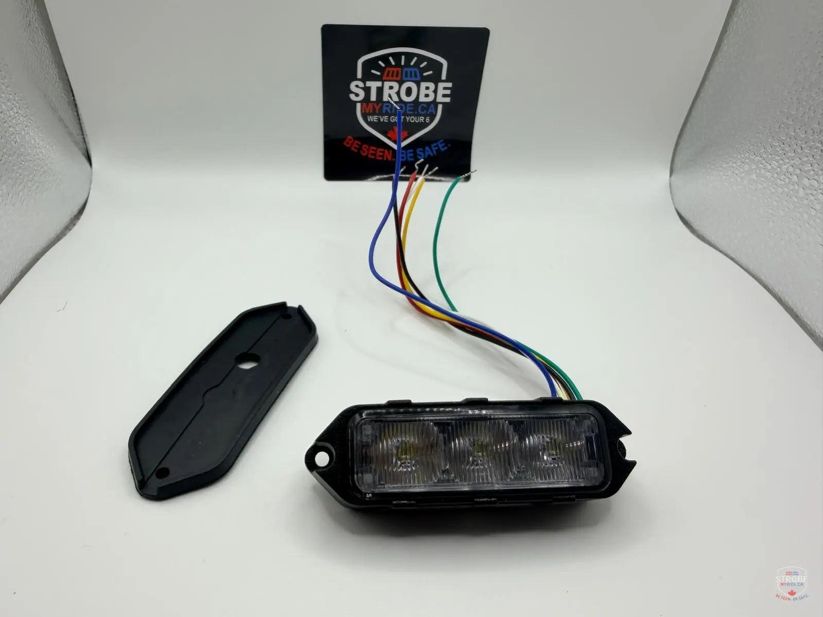 PatrolSM Mini Duo (Amber/White) – Surface Mount LED Warning Light.