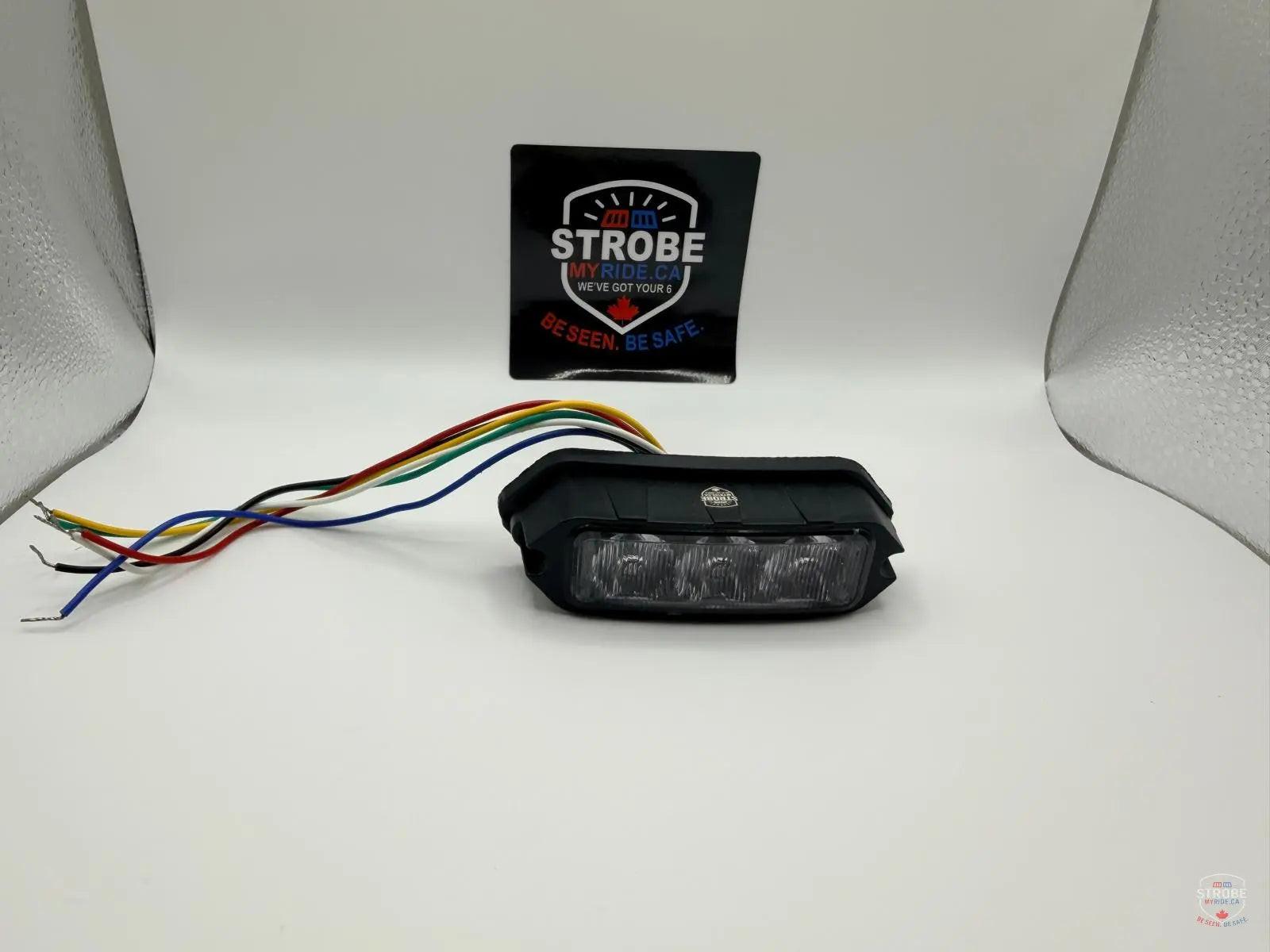 PatrolSM Mini Duo (Amber/White) – Surface Mount LED Warning Light.