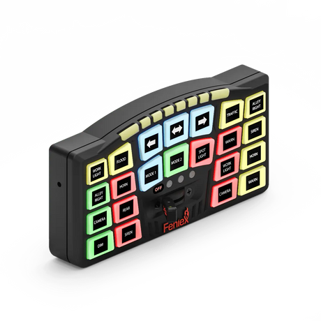 Feniex SynQ-S Full-Size Control Head – 22 Button Controller.