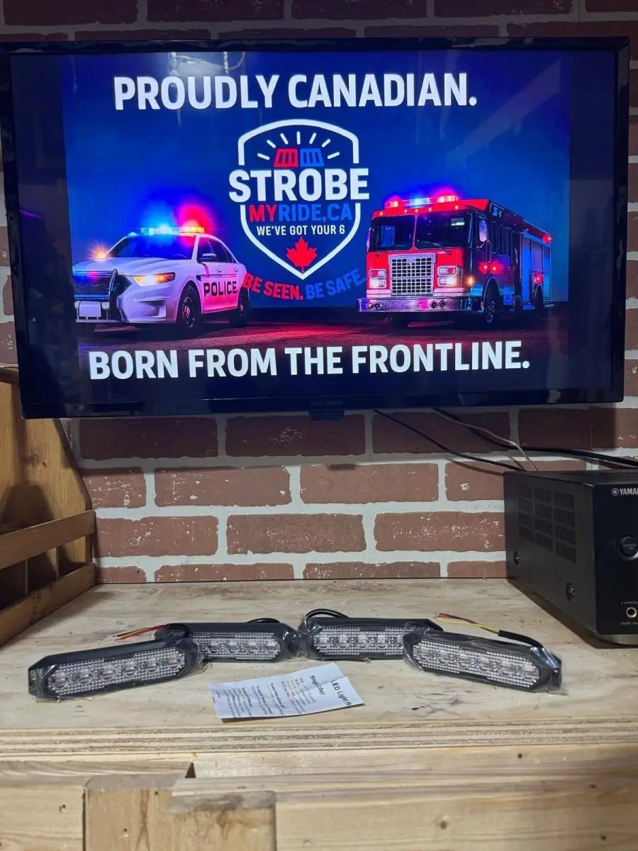 PatrolSM Duo Amber/White LED's (Open Packaging) - Strobe My Ride