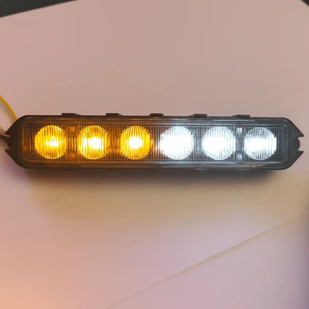 PatrolSM Duo – Surface Mount LED Warning Light (Amber/White).
