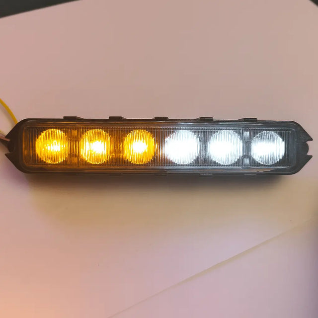 PatrolSM Duo – Surface Mount LED Warning Light (Amber/White).
