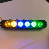 PatrolSM Quad – 6LED Surface Mount Warning Light (Quad Color).