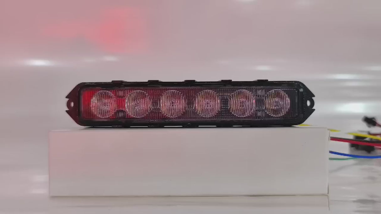 PatrolSM Quad – 6LED Surface Mount Warning Light (Quad Color).
