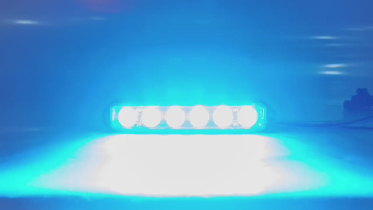 PatrolSM Quad – 6LED Surface Mount Warning Light (Quad Color).